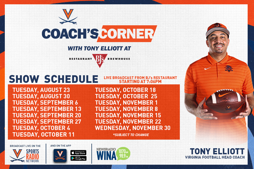 Coach's Corner Schedule