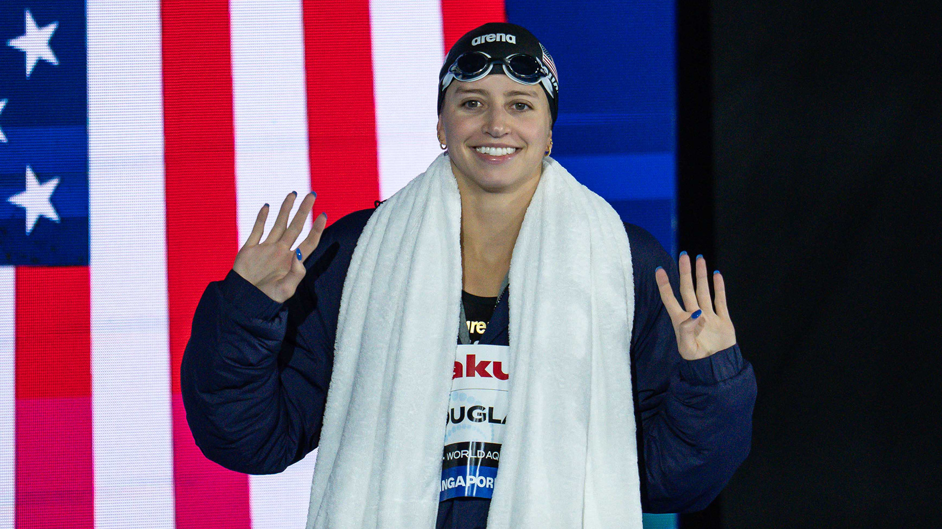 Walsh, Douglass Set World Record in Mixed Medley Relay on Day 1 of Pan Pacs